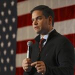 Donald Trump e Marco Rubio durante una conferenza