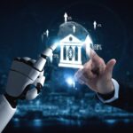Illustrazione sull'intelligenza artificiale e i pagamenti nel retail