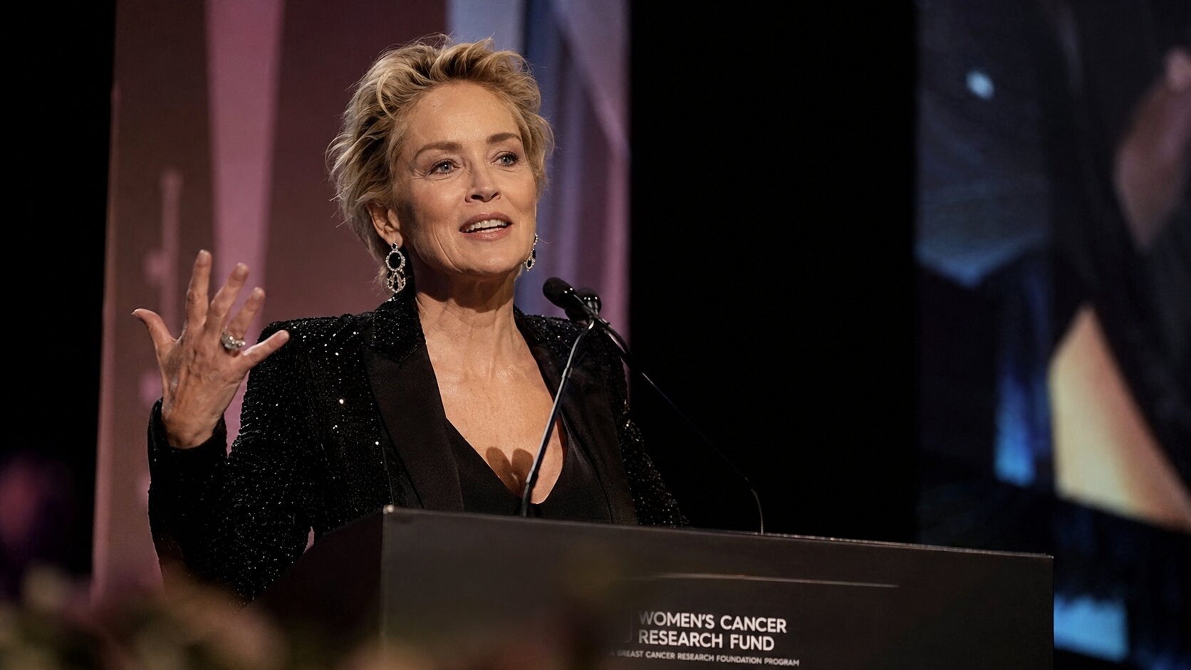Sharon Stone al Global Nobel Laureates Assembly