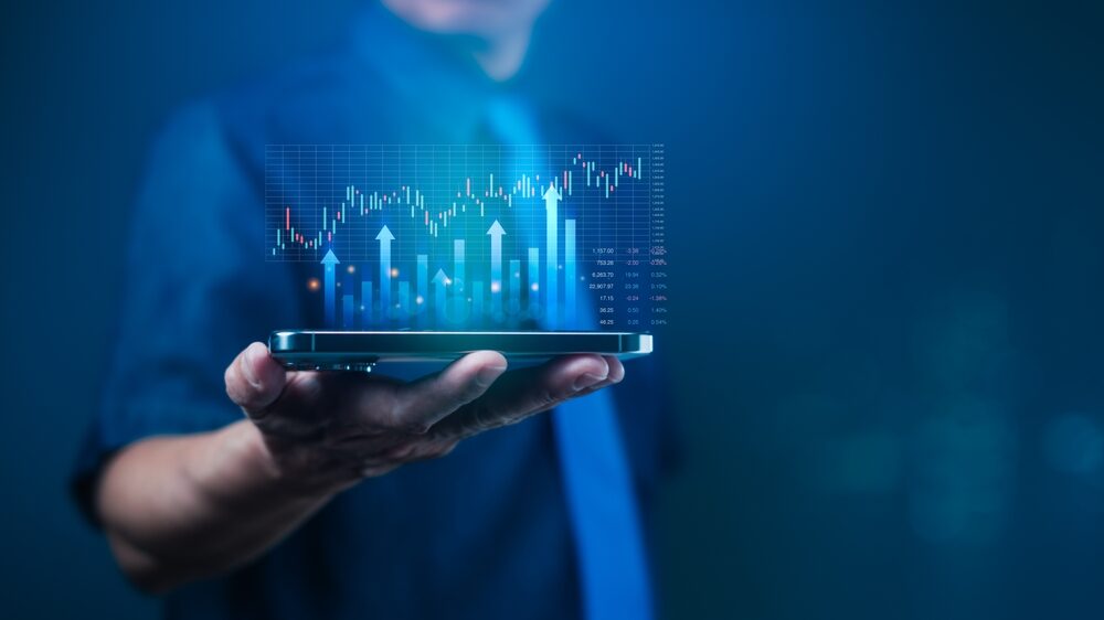Grafico dei mercati europei in crescita