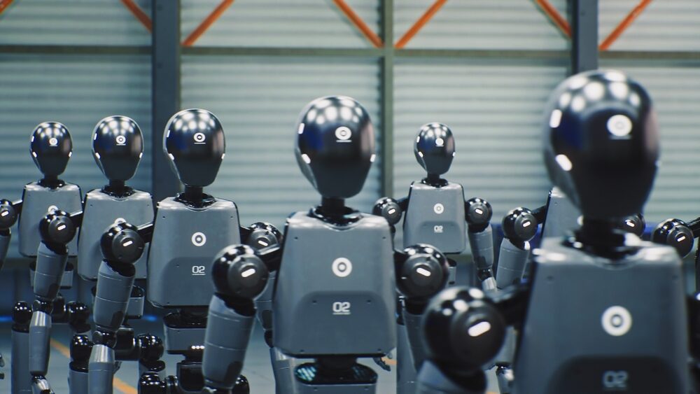 Robot postino bipede di Evri in azione